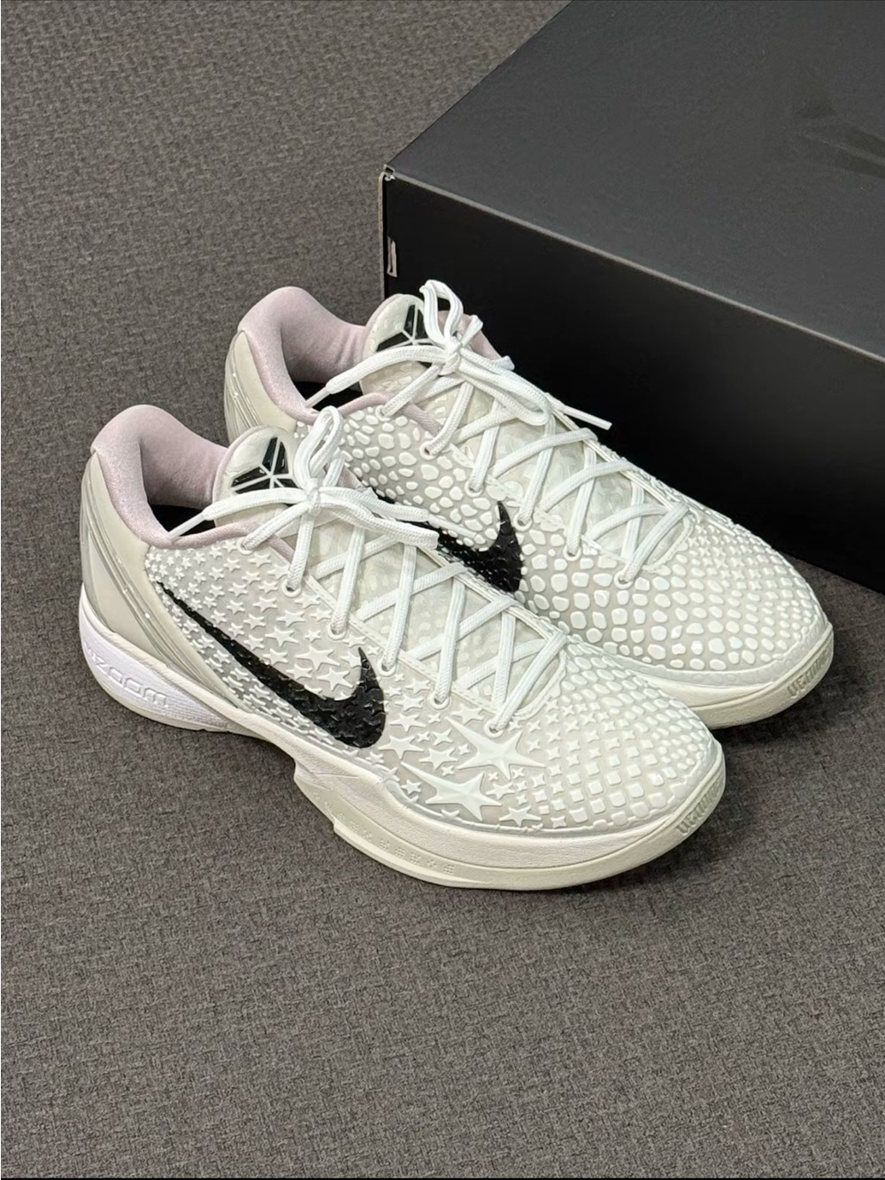 Nike Kobe VI Protro All-Star Sail White Textured Court Sneakers